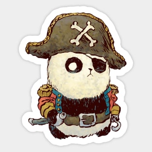 Panda Pirate Sticker